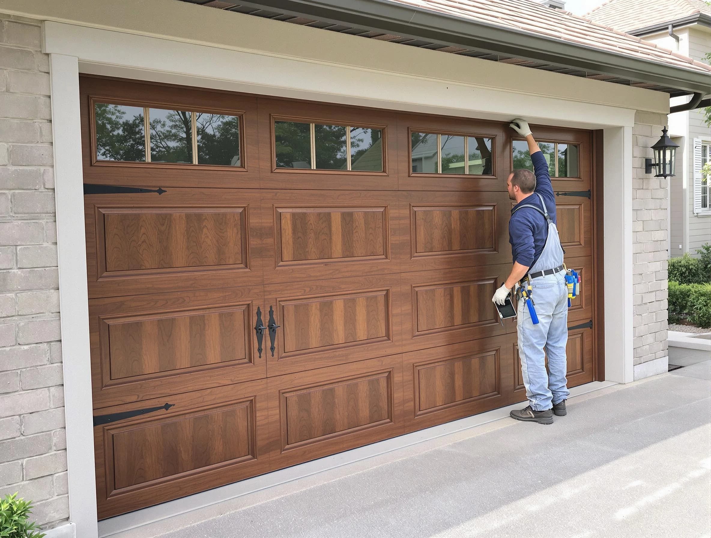 Custom garage door showcase by Colonial Beach Garage Door Repair in Colonial Beach