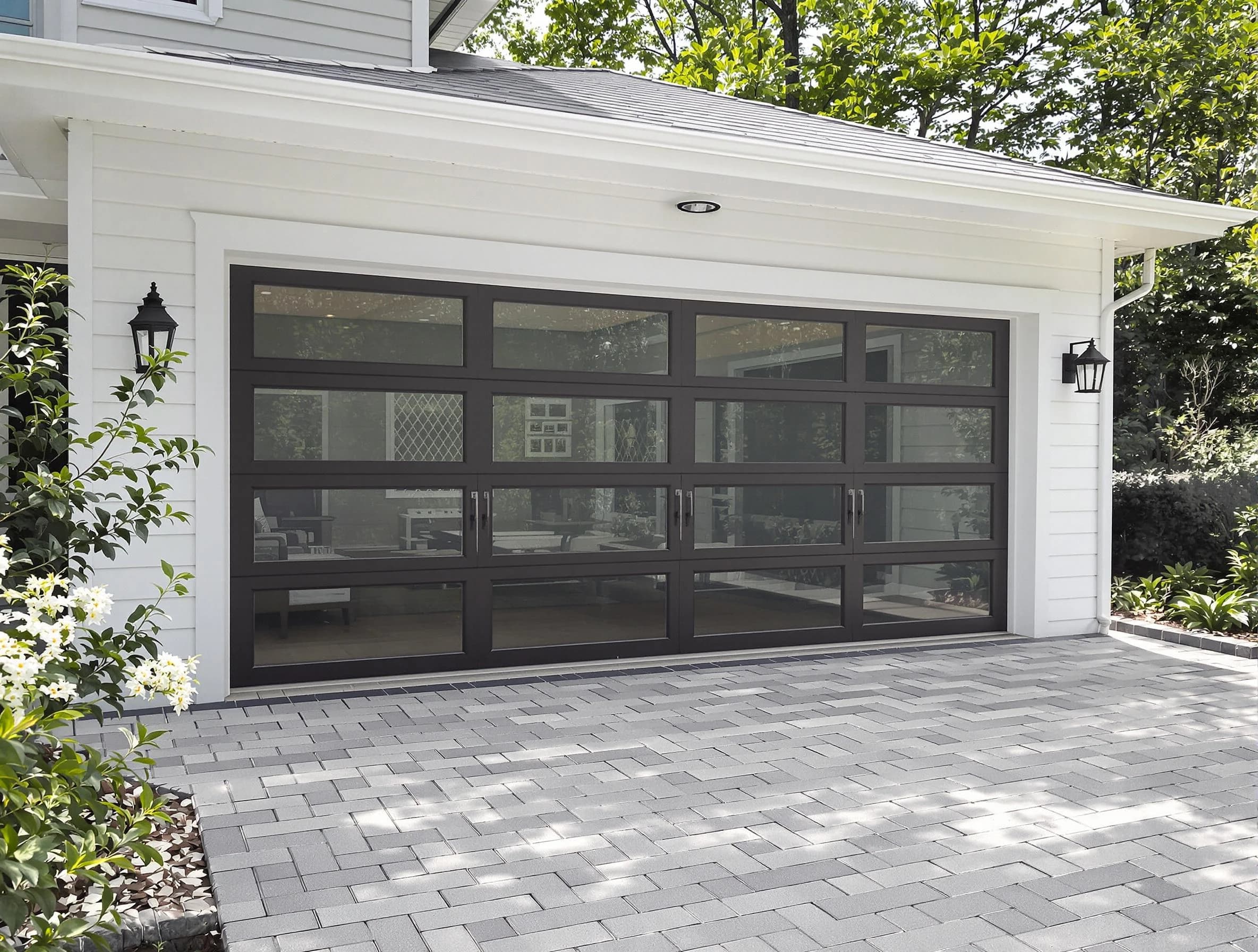 Colonial Beach Garage Door Repair design specialist presenting custom garage door options to Colonial Beach homeowner