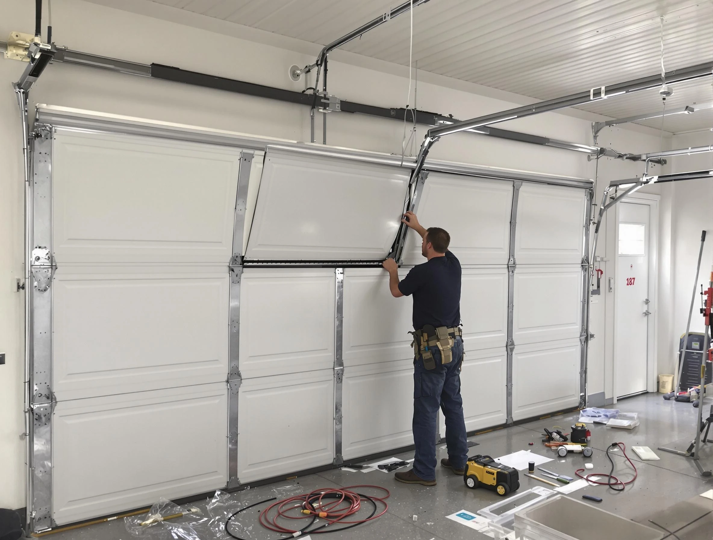 Garage Door Section Replacement in Colonial Beach
