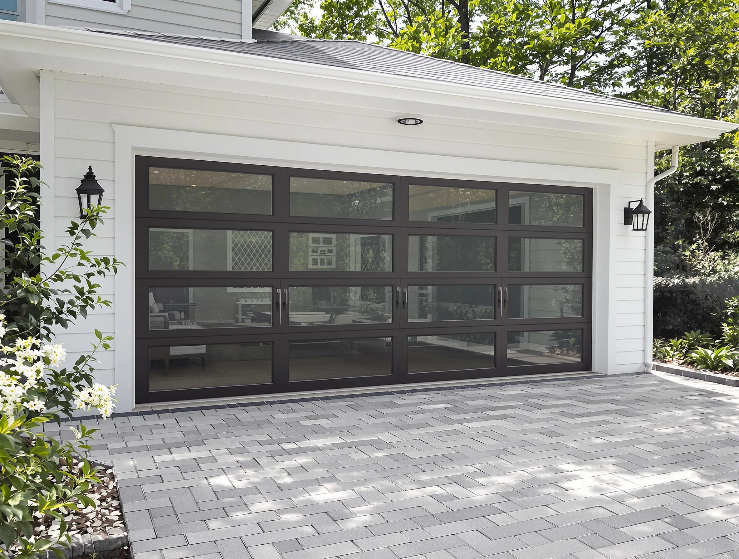 Colonial Beach Garage Door Repair design specialist presenting custom garage door options to Colonial Beach homeowner